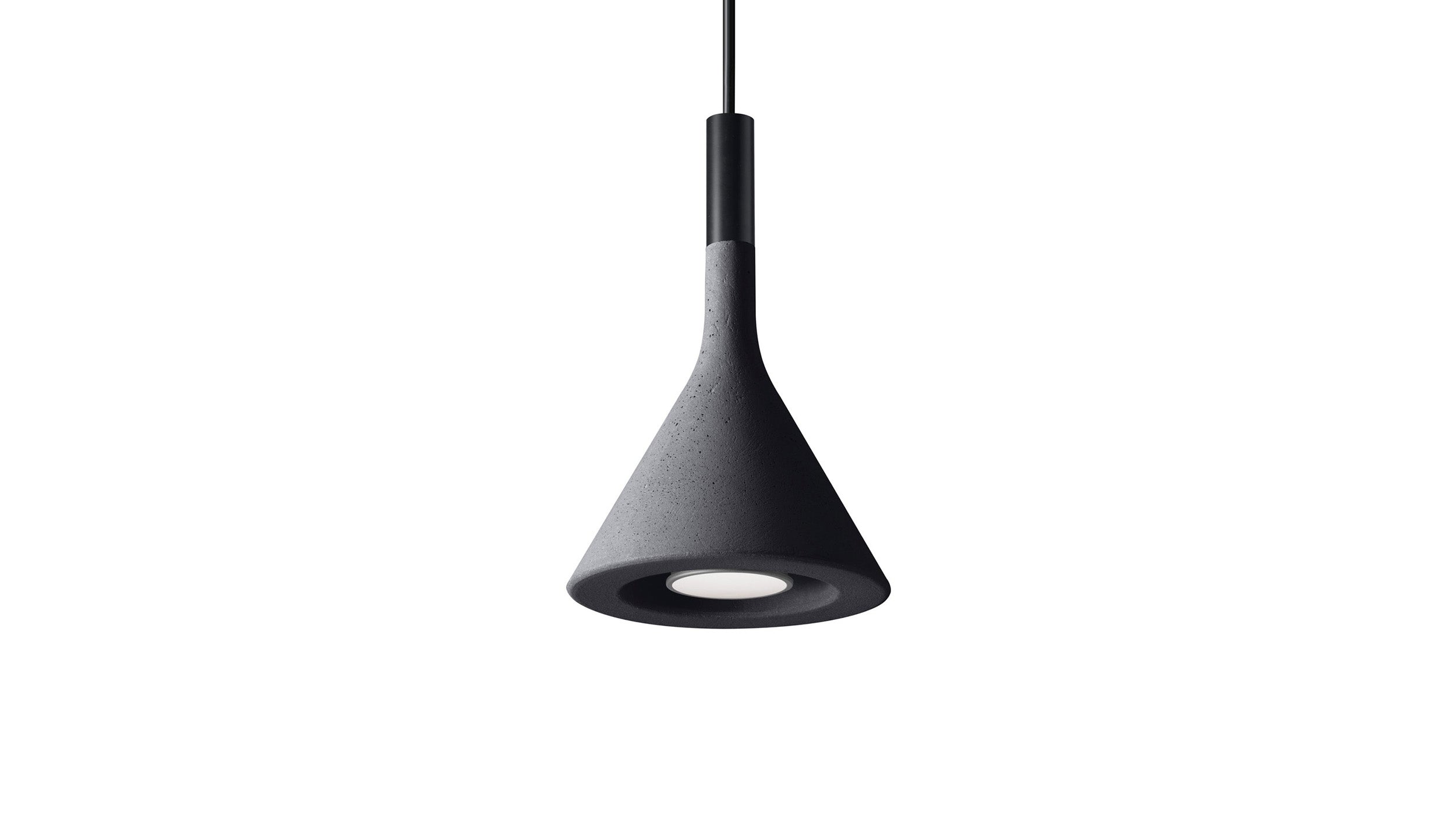 Anthracite / Desktop / Aplomb Mini Suspension Lamp by Lucidi and Pevere for Foscarini