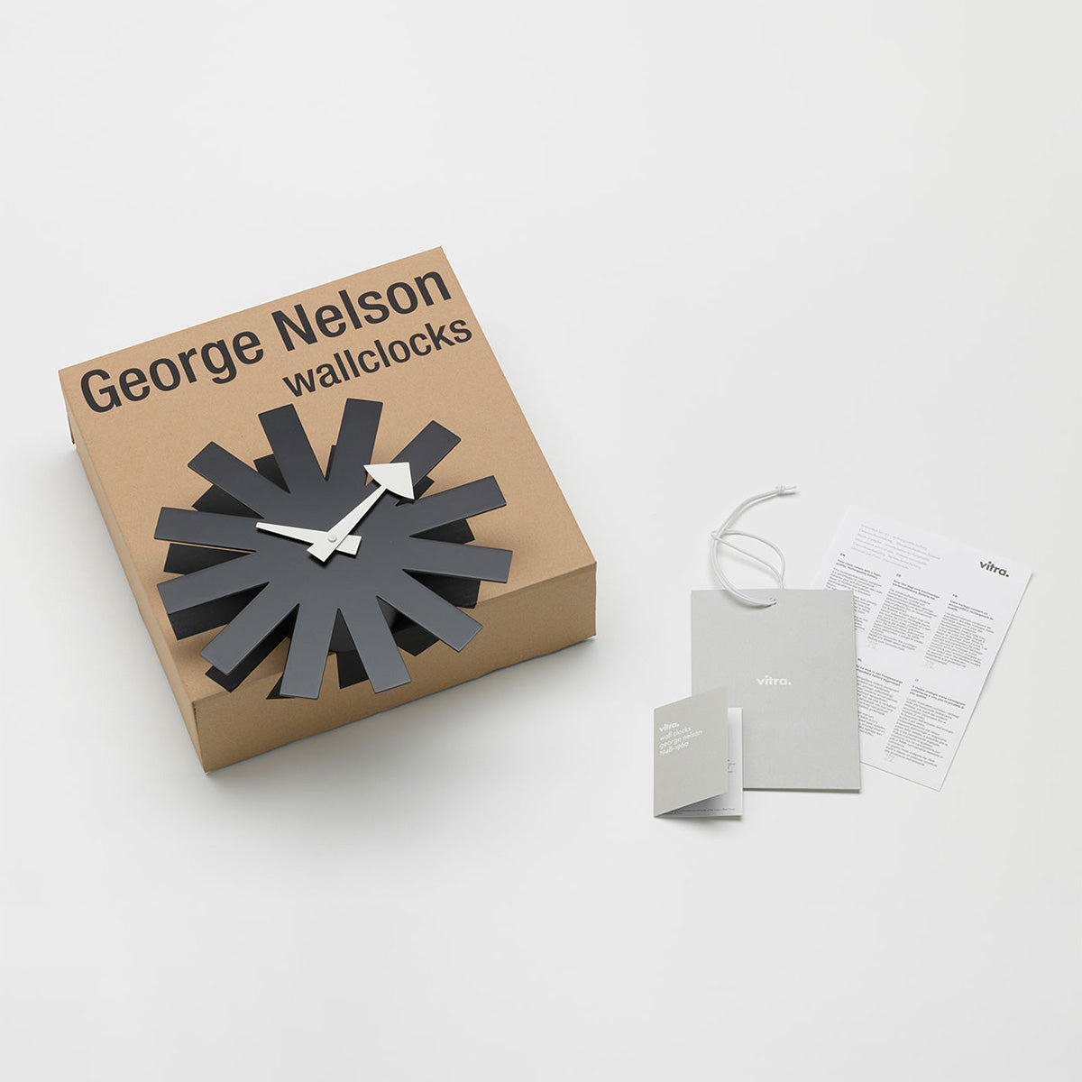 Mobile / Asterisk Clock, designed by George Nelson made by Vitra