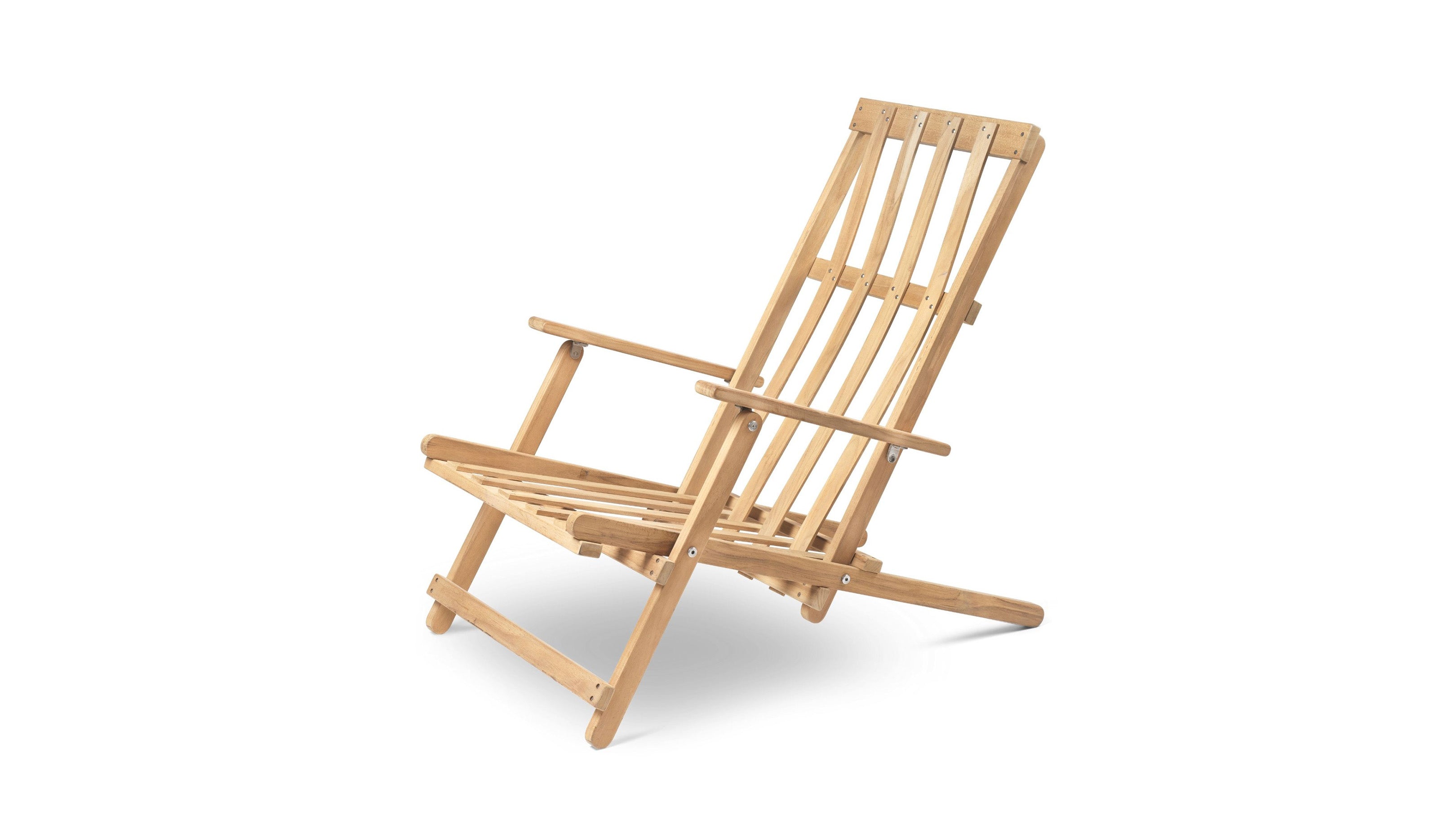 Desktop / BM5568 Deck Chair with Cushion, designed by Borge Mogensen for Carl Hansen and Son