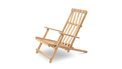 Desktop / BM5568 Deck Chair with Cushion, designed by Borge Mogensen for Carl Hansen and Son