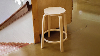 Desktop / Bar Stool 64 designed by Alvar Aalto for Artek