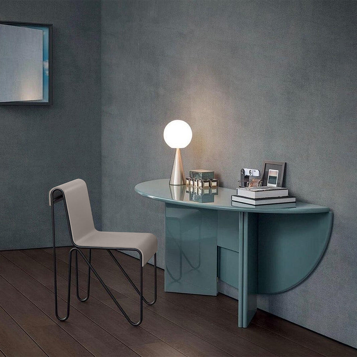 Mobile / Beugel Chair, designed by Gerrit Rietveld and made by Cassina
