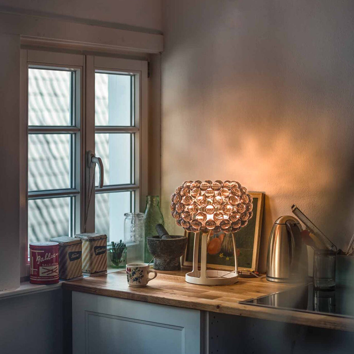 Grey / Mobile / Caboche Plus Table Lamp, designed by Patricia Urquiola and Eliana Gerotto for Foscarini