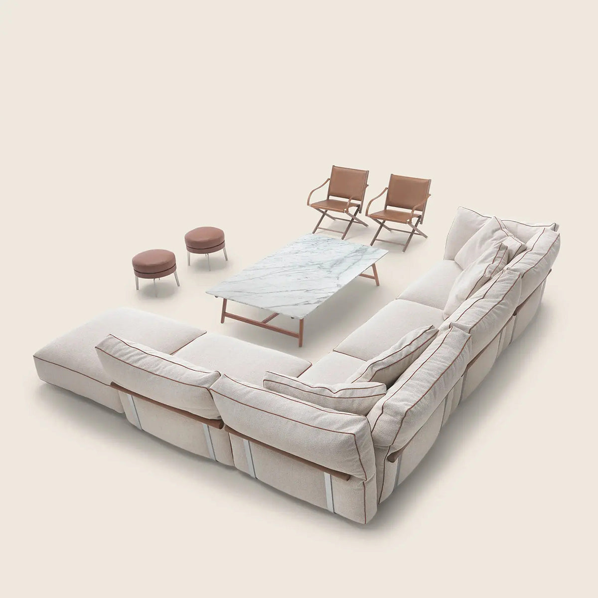 Mobile / Camelot Sofa, designed by Antonio Citterio for Flexform