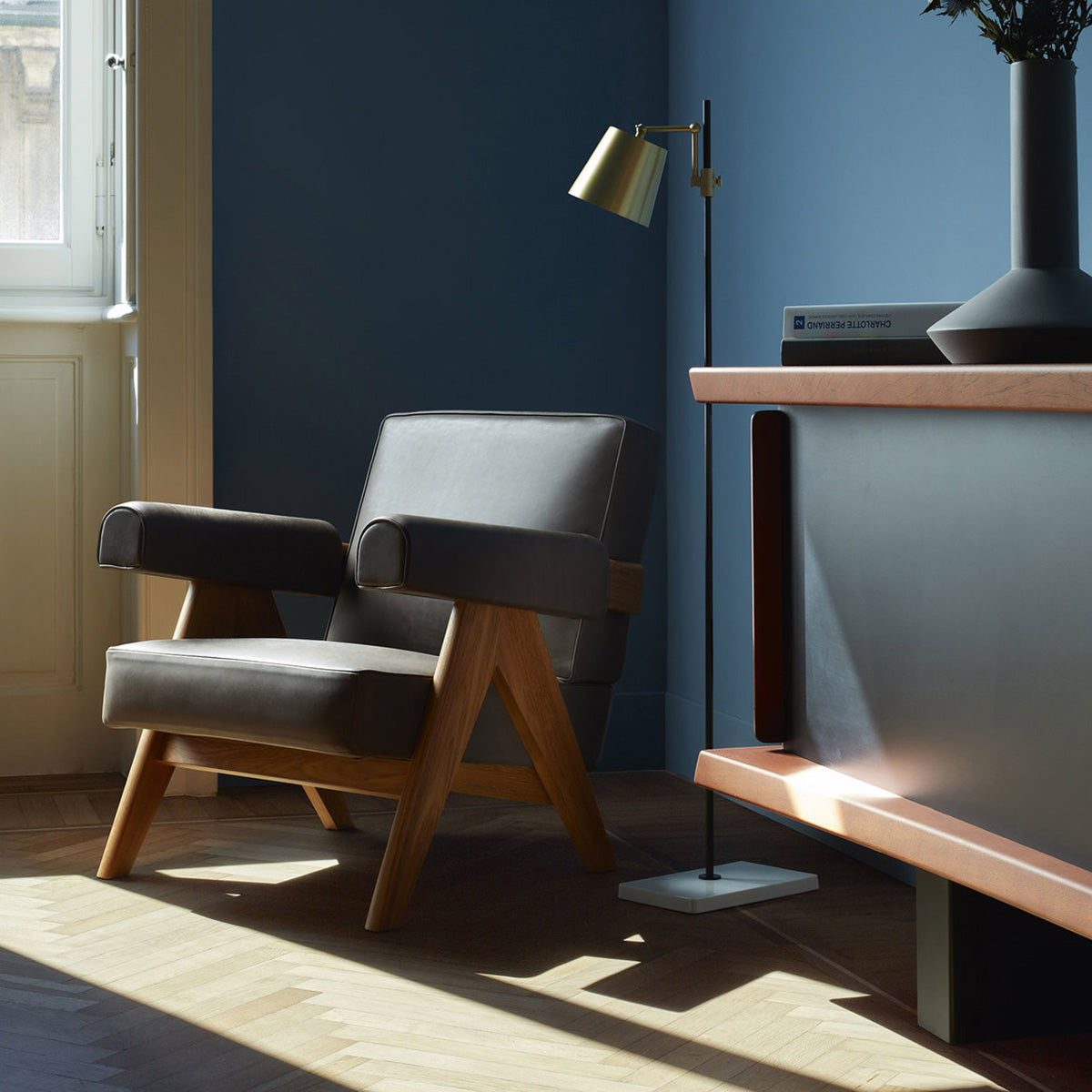 Mobile / Capitol Complex Armchair, designed by Pierre Jeanneret and made by Cassina