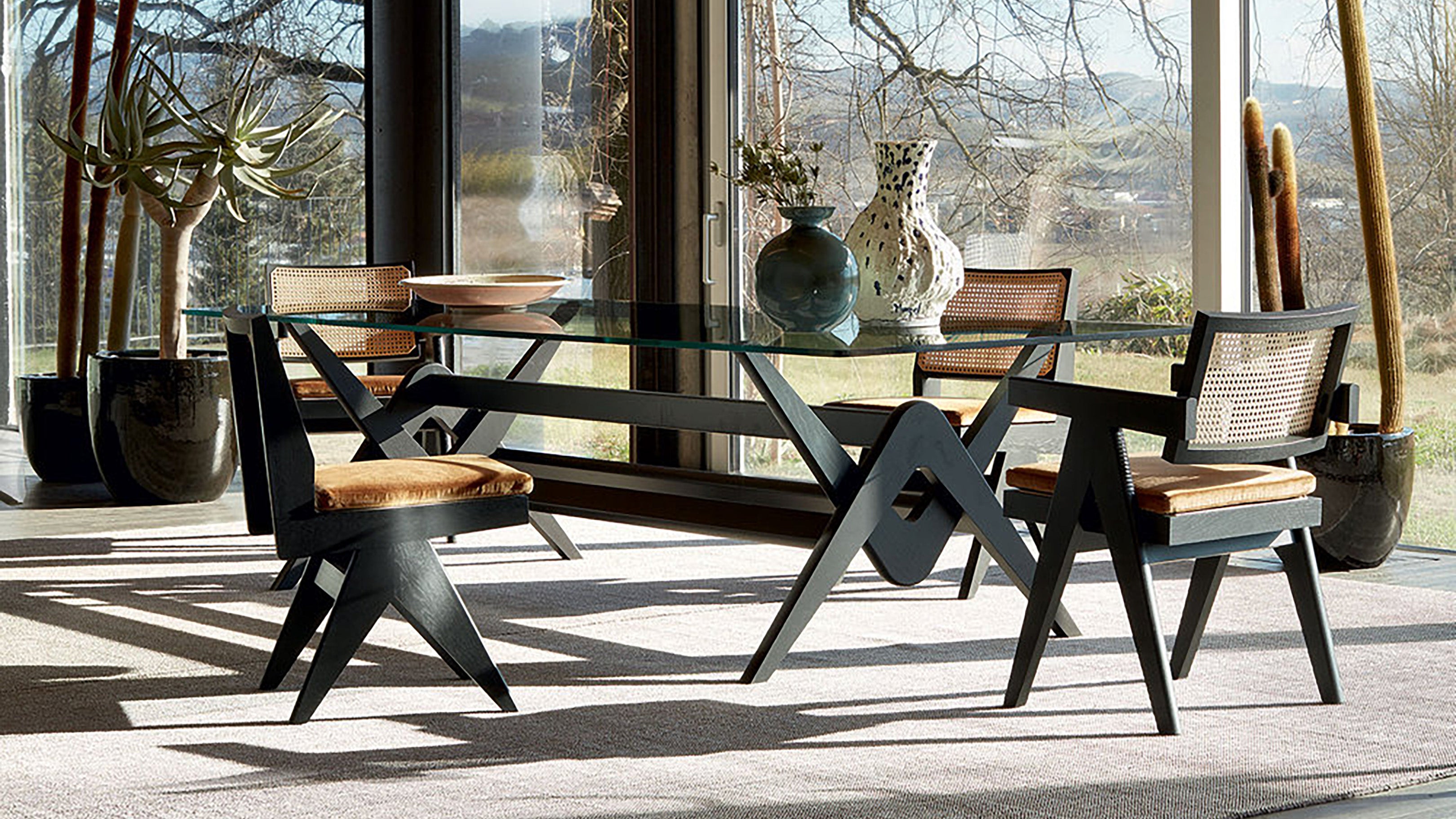 Desktop / Capitol Complex Table, designed by Pierre Jeanneret, made by Cassina