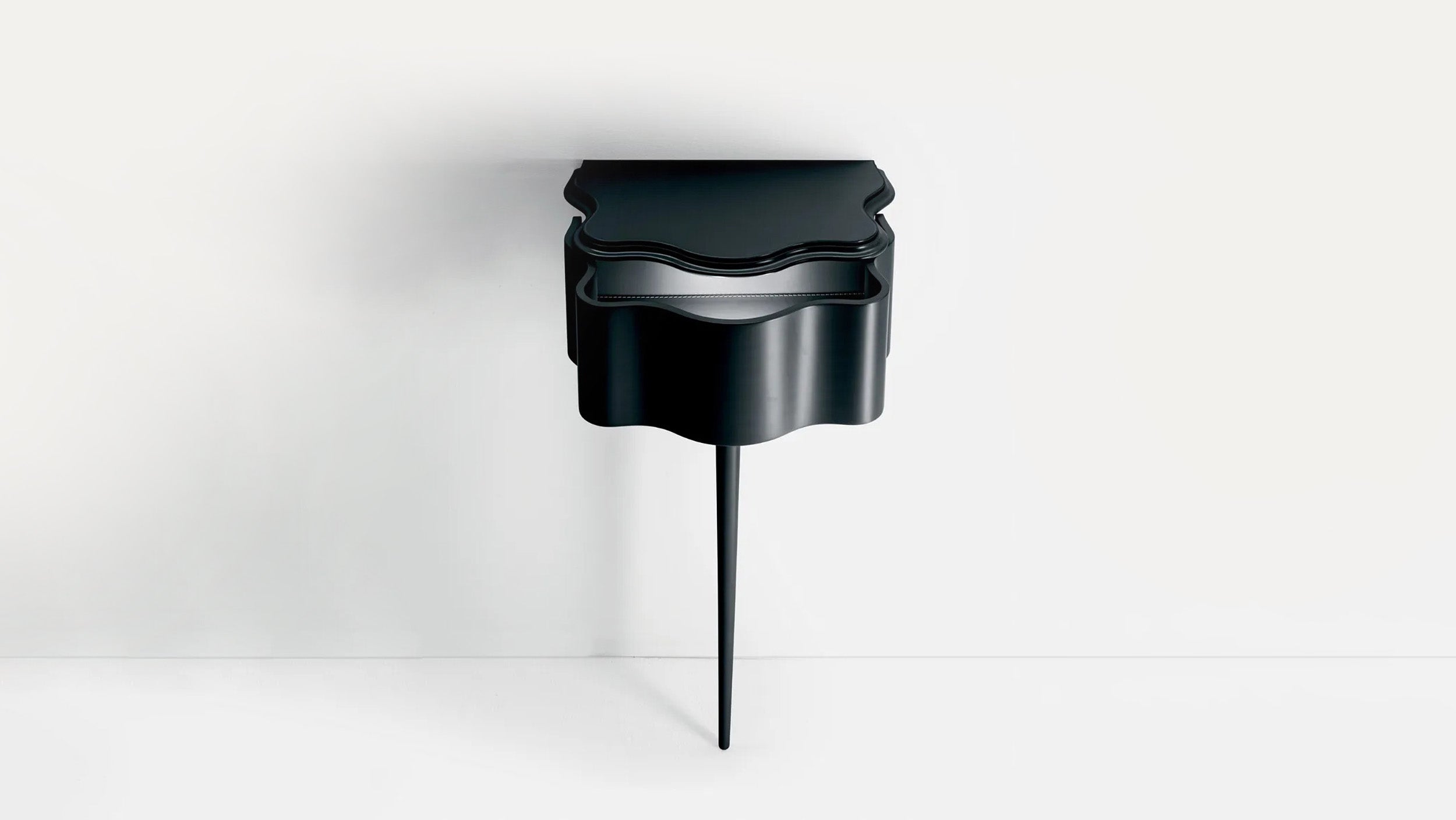 Black / Desktop / Carlino CM Service Storage Unit, designed by Carlo Mollino for Zanotta