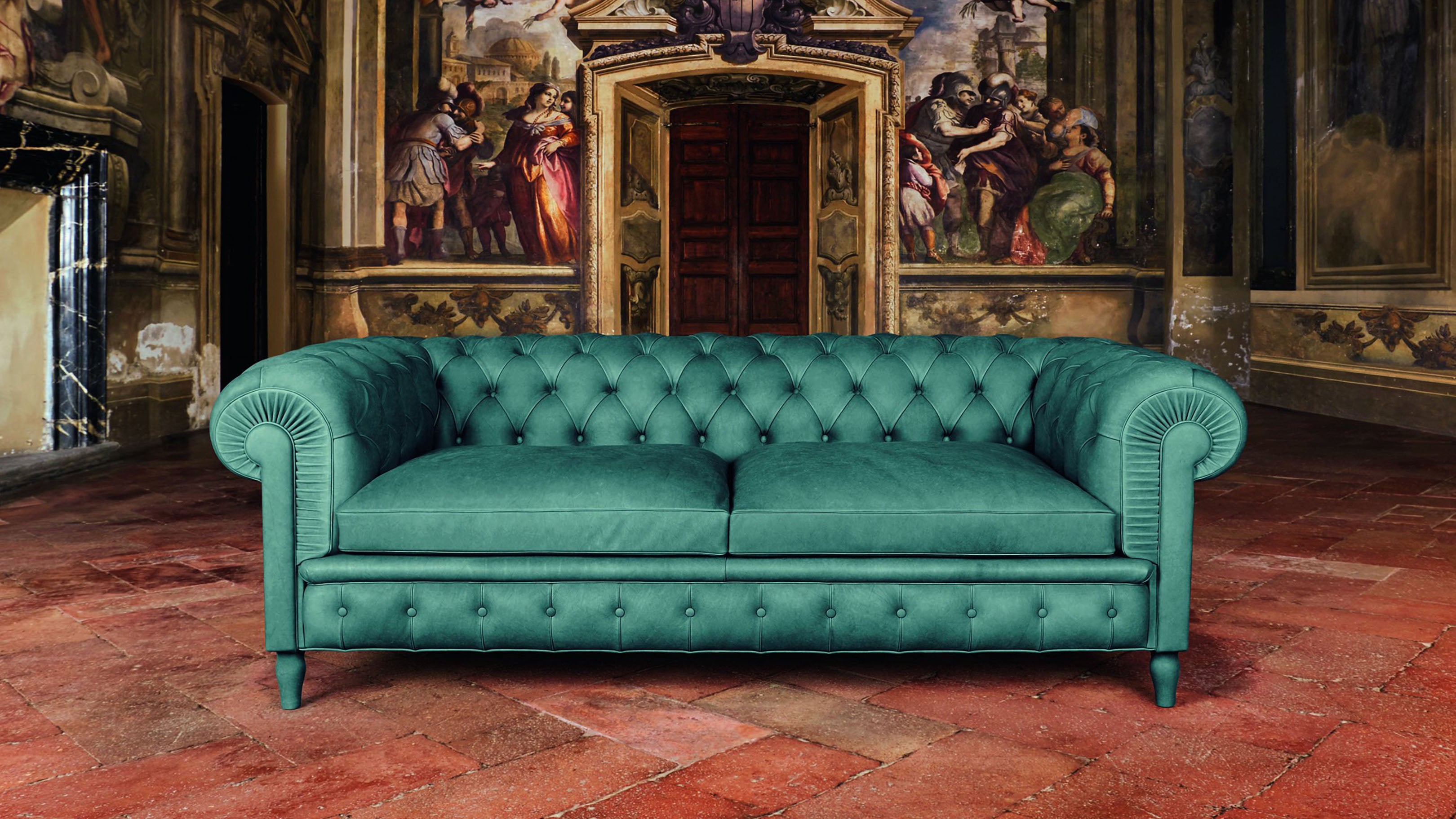 Desktop / Chester Sofa designed by Renzo Frau for Poltrona Frau