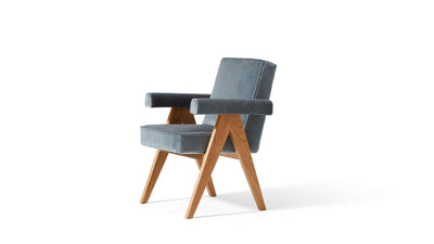 Desktop / Committee Chair with Armrests, designed by Pierre Jeanneret made by Cassina