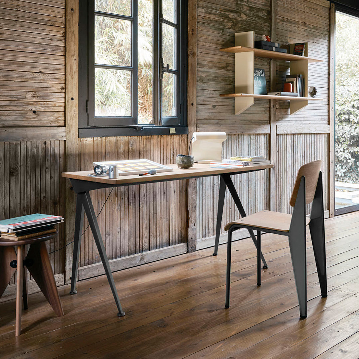 Mobile / Compas Direction table, designed by Jean Prouvé and made by Vitra