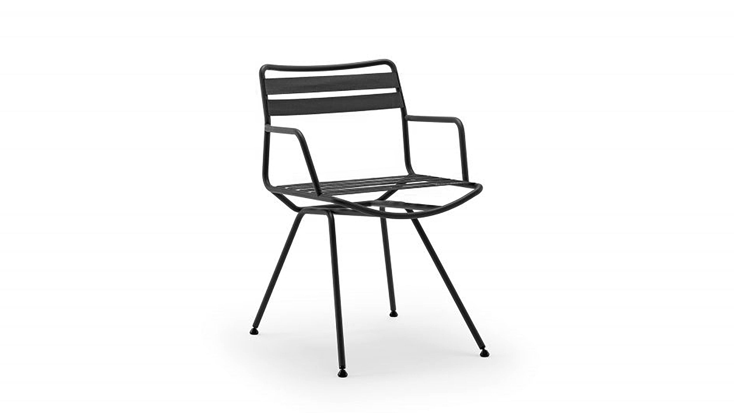Desktop / Dan Chair with Armrests, designed by Patrick Norguet for Zanotta