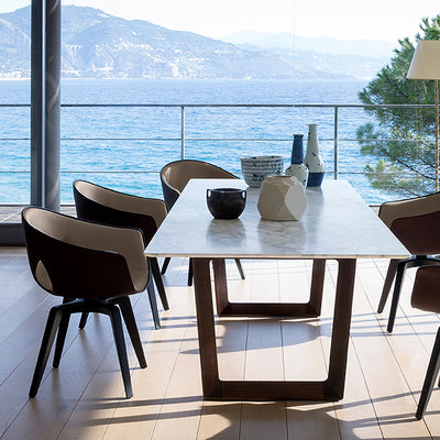 Poltrona Frau Chair Ginger Swivel Armchair