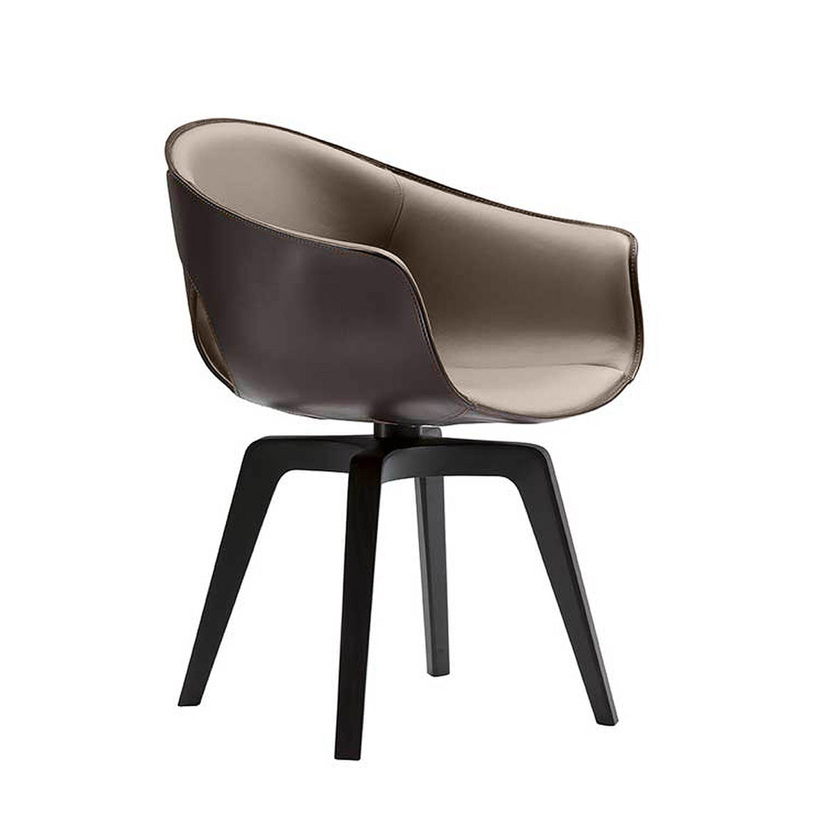 Mobile / Ginger Swivel Chair, designed by Roberto Lazzeroni for Poltrona Frau