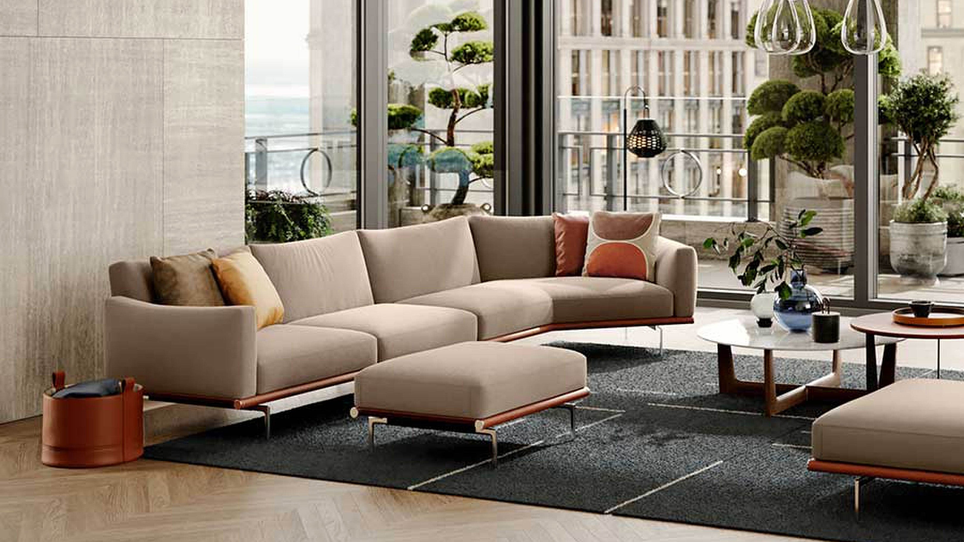 Desktop / Happy Jack Sofa, designed by Ludovica Serafini and Roberto Palomba made by Poltrona Frau 
