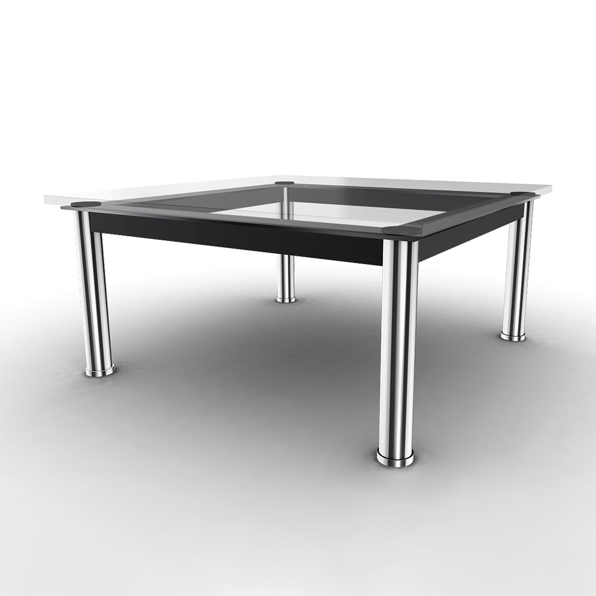 Mobile / LC10-p Square Low Table, designed by Le Corbusier, Pierre Jeanneret, and Charlotte Perriand and made by Cassina