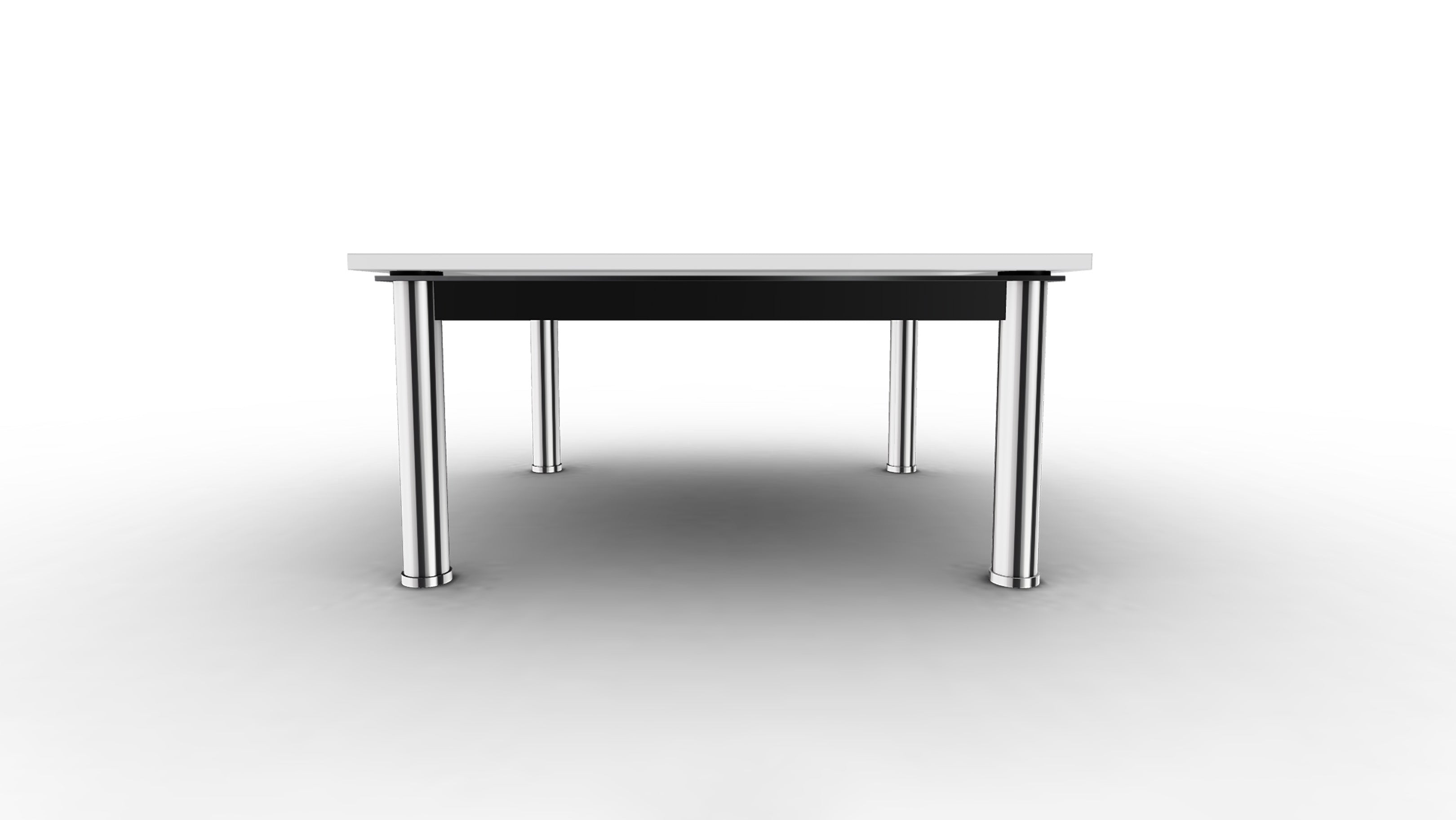 Desktop / LC10-p Square Low Table, designed by Le Corbusier, Pierre Jeanneret, and Charlotte Perriand and made by Cassina