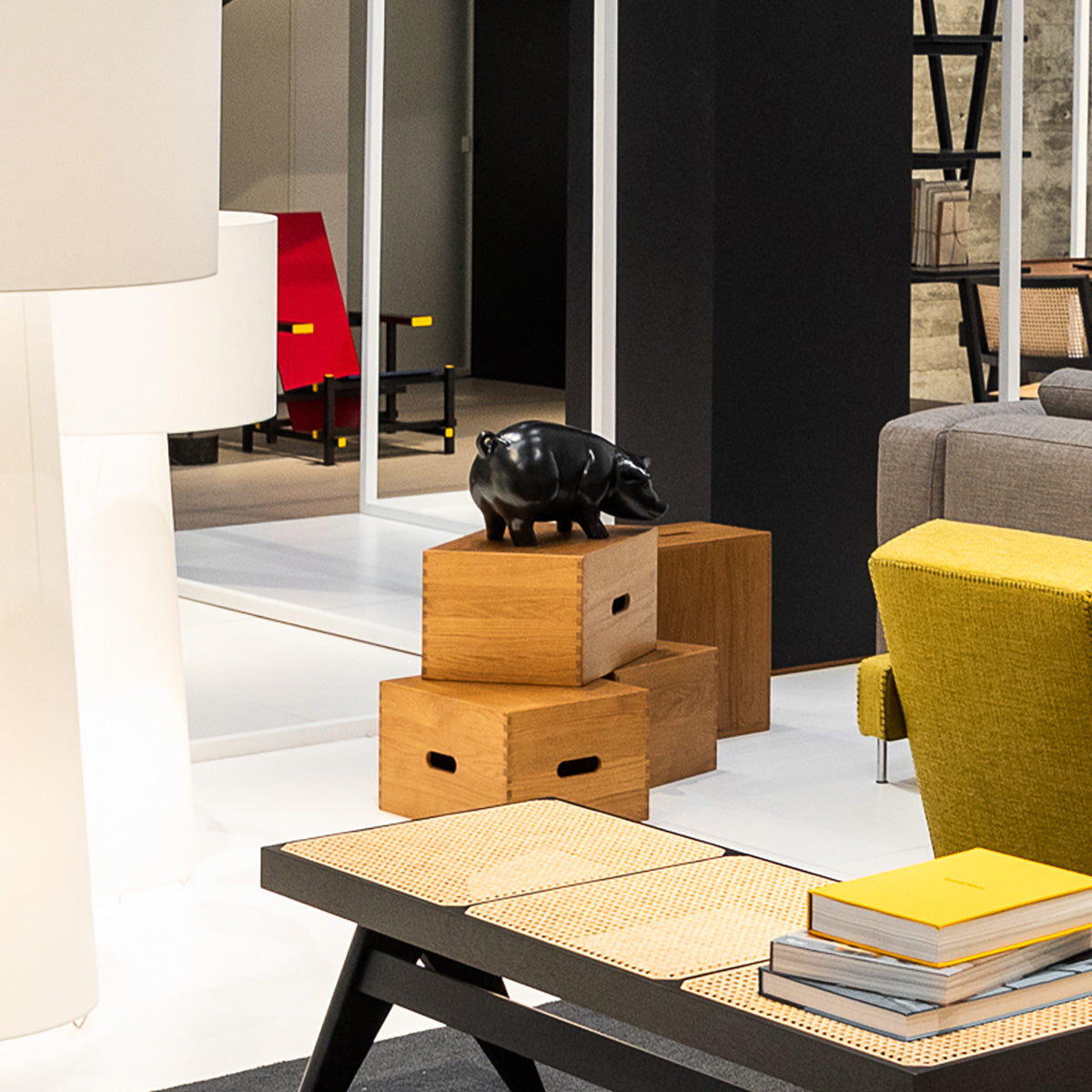 Mobile / LC14 Tabouret Cabanon, designed by  Le Corbusier made by Cassina