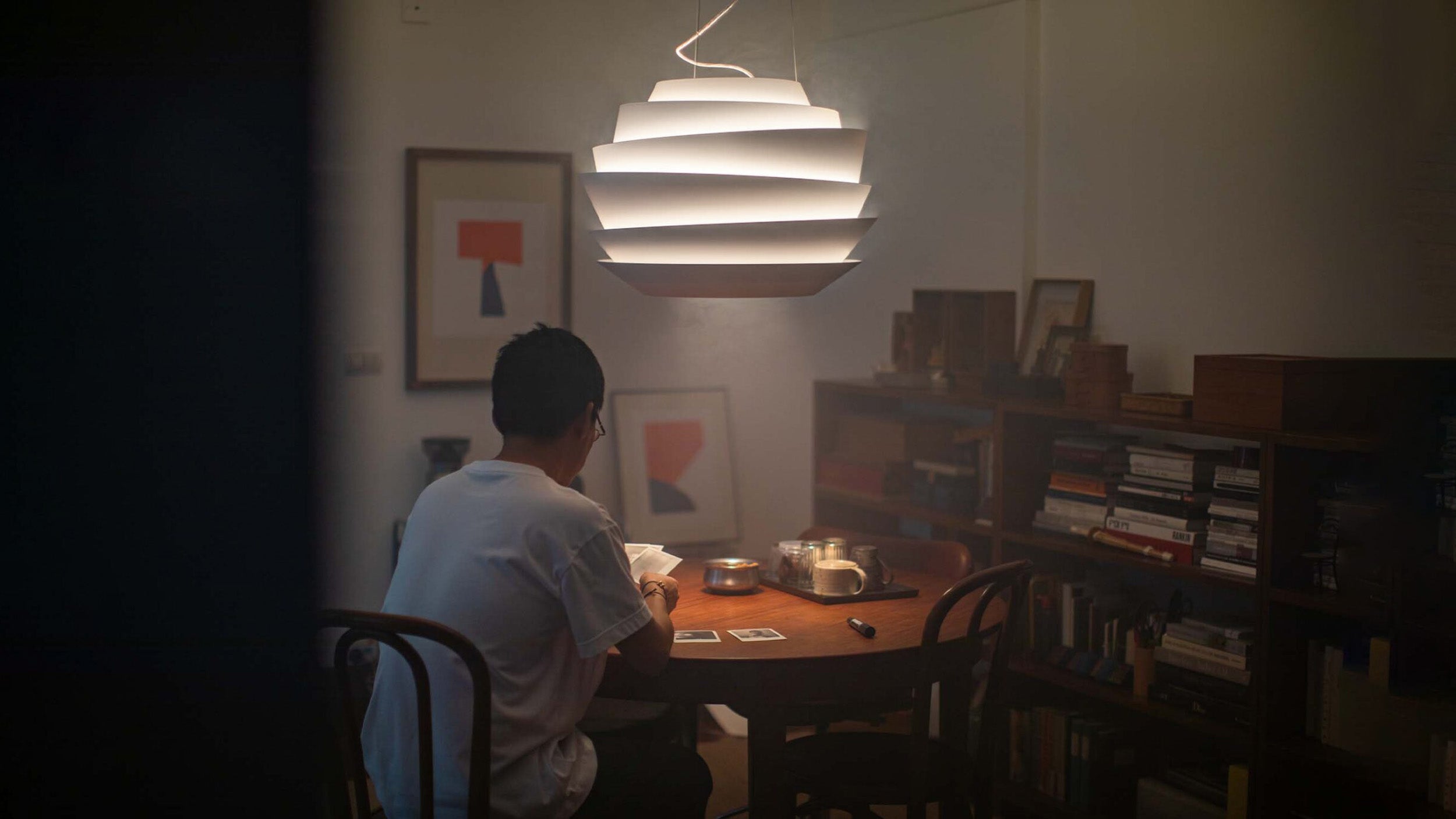 Desktop / Le Soleil Suspension Lamp, designed by Vicente Garcia Jimenez for Foscarini