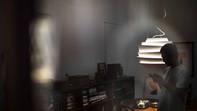 Desktop / Le Soleil Suspension Lamp, designed by Vicente Garcia Jimenez for Foscarini