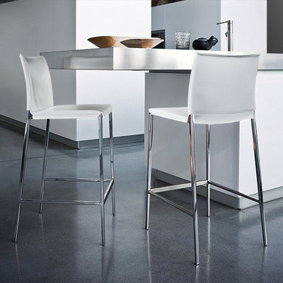 White / Mobile / Lio Counter Stool, designed by Roberto Barbieri for Zanotta