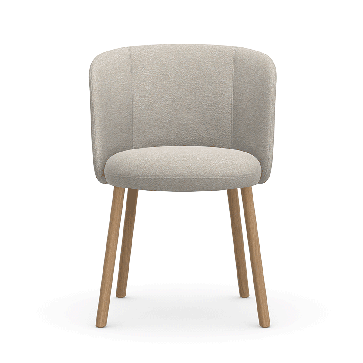 Nubia Ivory Pearl - Natural Oak / Mobile / Mikado Side Chair, designed by Edward Barber &amp; Jay Osgerby made by Vitra