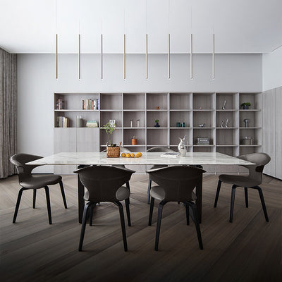 Mobile / Montera Small Armchair in Seppia Leather, designed by Roberto Lazzeroni for Poltrona Frau