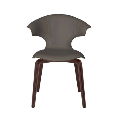 Mobile / Montera Small Armchair in Seppia Leather, designed by Roberto Lazzeroni for Poltrona Frau