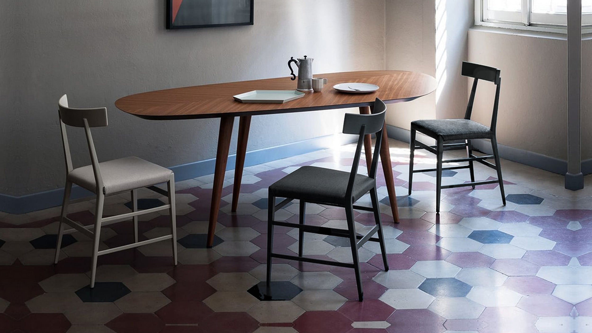 Desktop / Noli Dining Chair, designed by Ludovica and Roberto Palomba for by Zanotta