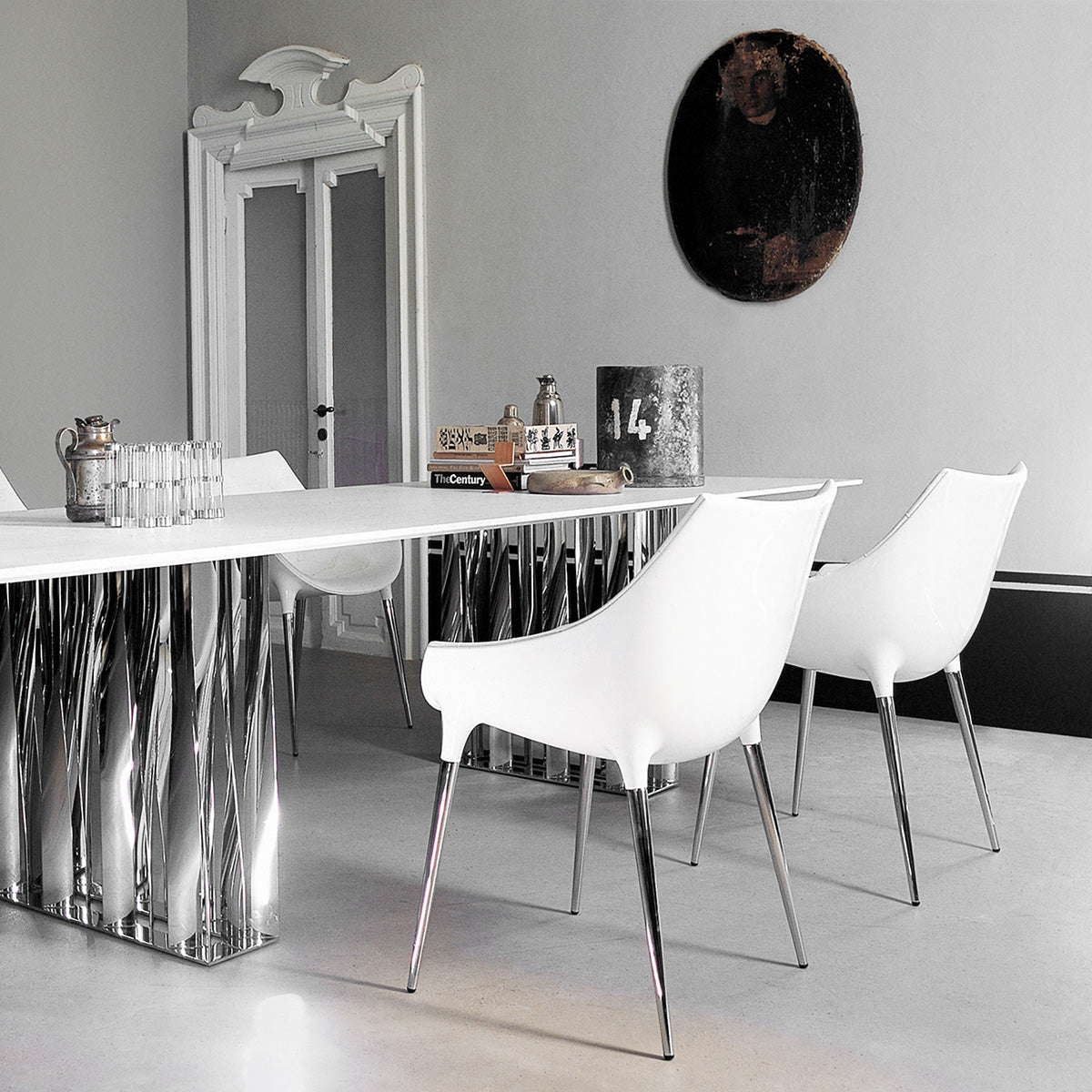 White Fabric - Matt White / Mobile / Passion 248 Chair, designed by Philippe Starck for Cassina