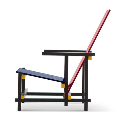 Mobile / Red and Blue Chair, designed by Gerrit T. Rietvelda nd made by Cassina