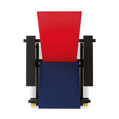 Mobile / Red and Blue Chair, designed by Gerrit T. Rietvelda nd made by Cassina