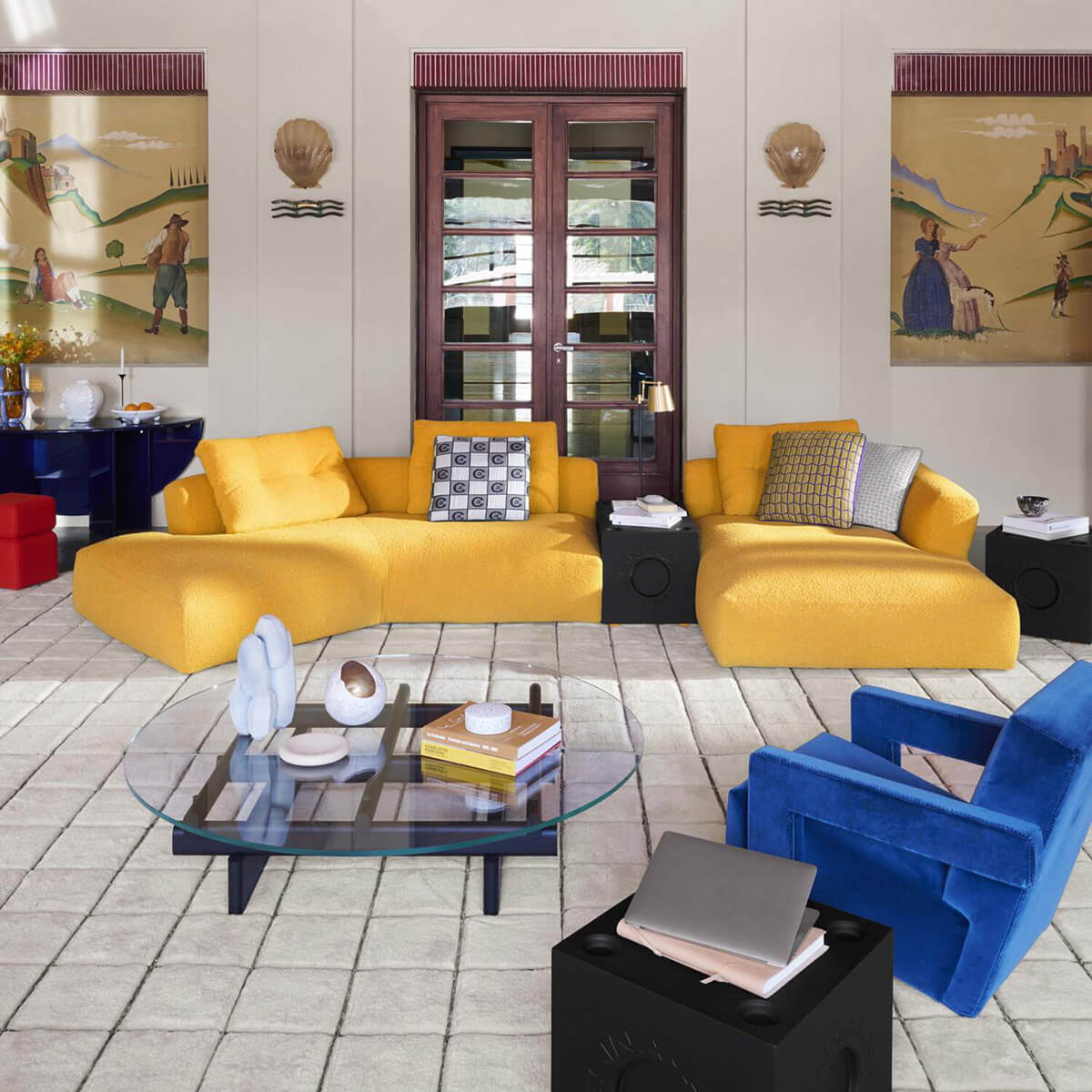 Chaise Lounge Right / Mobile / Sengu Bold Sofa, designed by Patricia Urquiola for Cassina