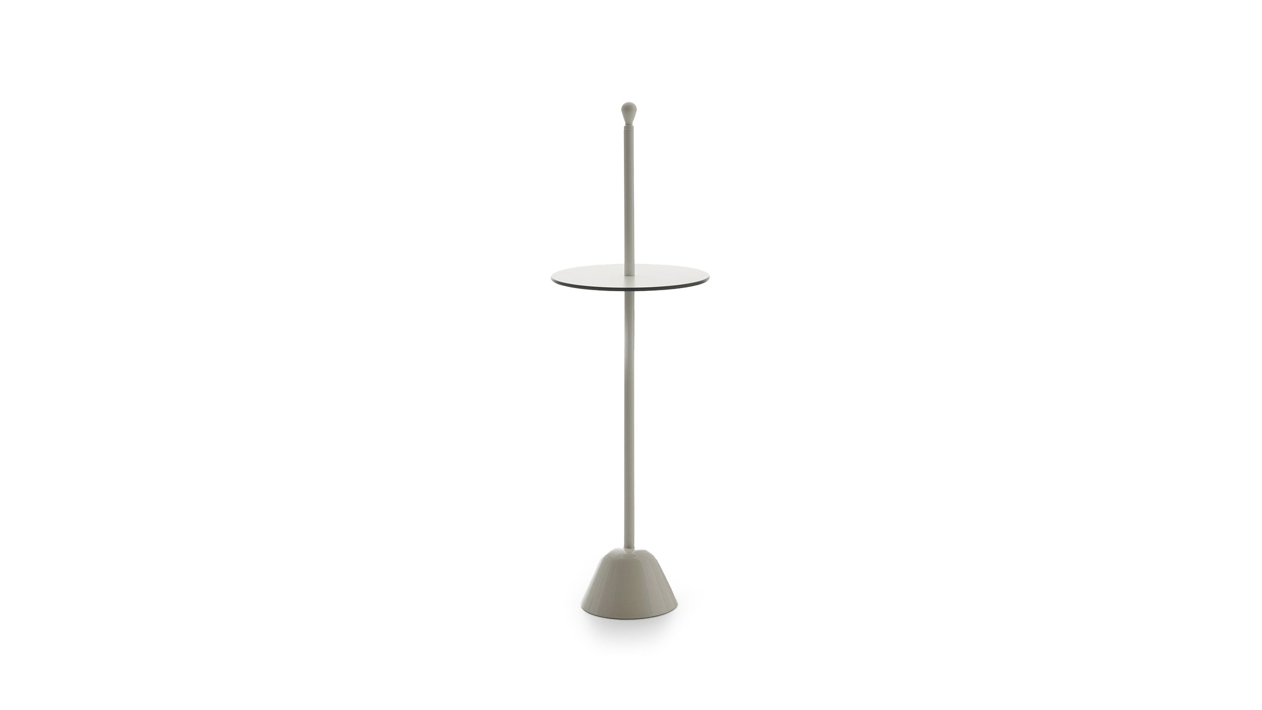 White / Desktop / Servomuto Side Table High, designed by Achille and Pier Giacomo Castiglioni for Zanotta