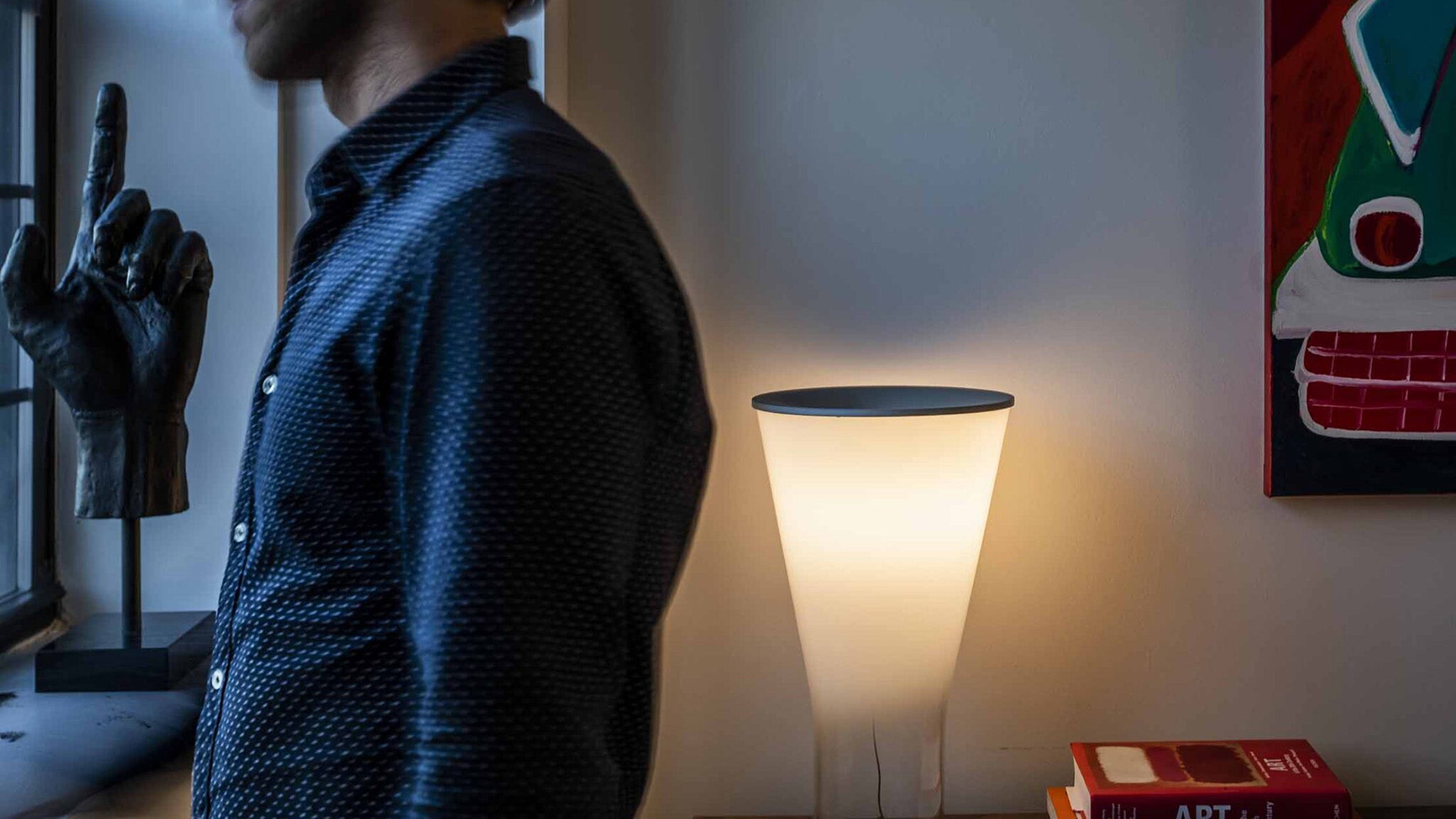 Desktop / Soffio Table Lamp, designed by Ludovica + Roberto Palomba for Foscarini