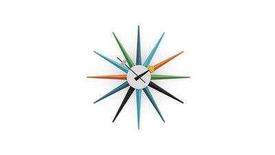 Multicolored / Desktop / Sunburst Clock, designed by George Nelson for Vitra