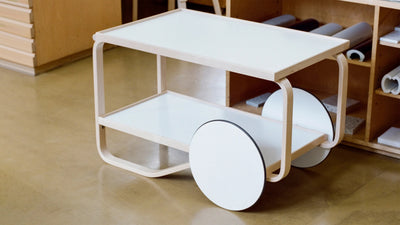 Desktop / Tea Trolley 901, designed by Alvar Aalto for Artek