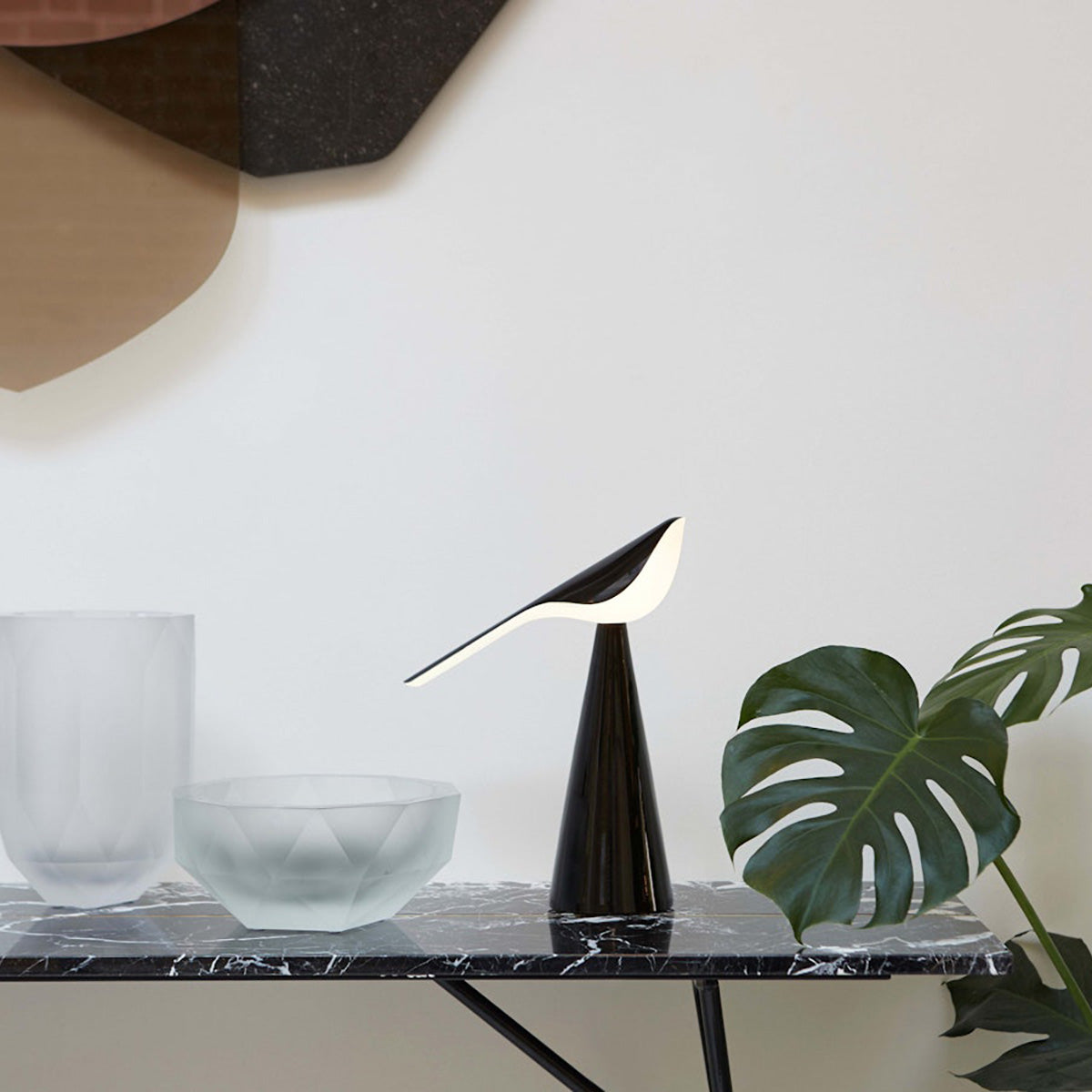 High-Gloss Black / Mobile / Tiki Table Lamp, designed by Nao Tamura for Established & Sons