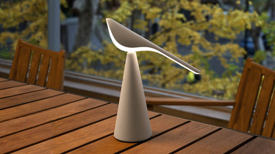 Matt White / Desktop / Tiki Table Lamp, designed by Nao Tamura for Established & Sons