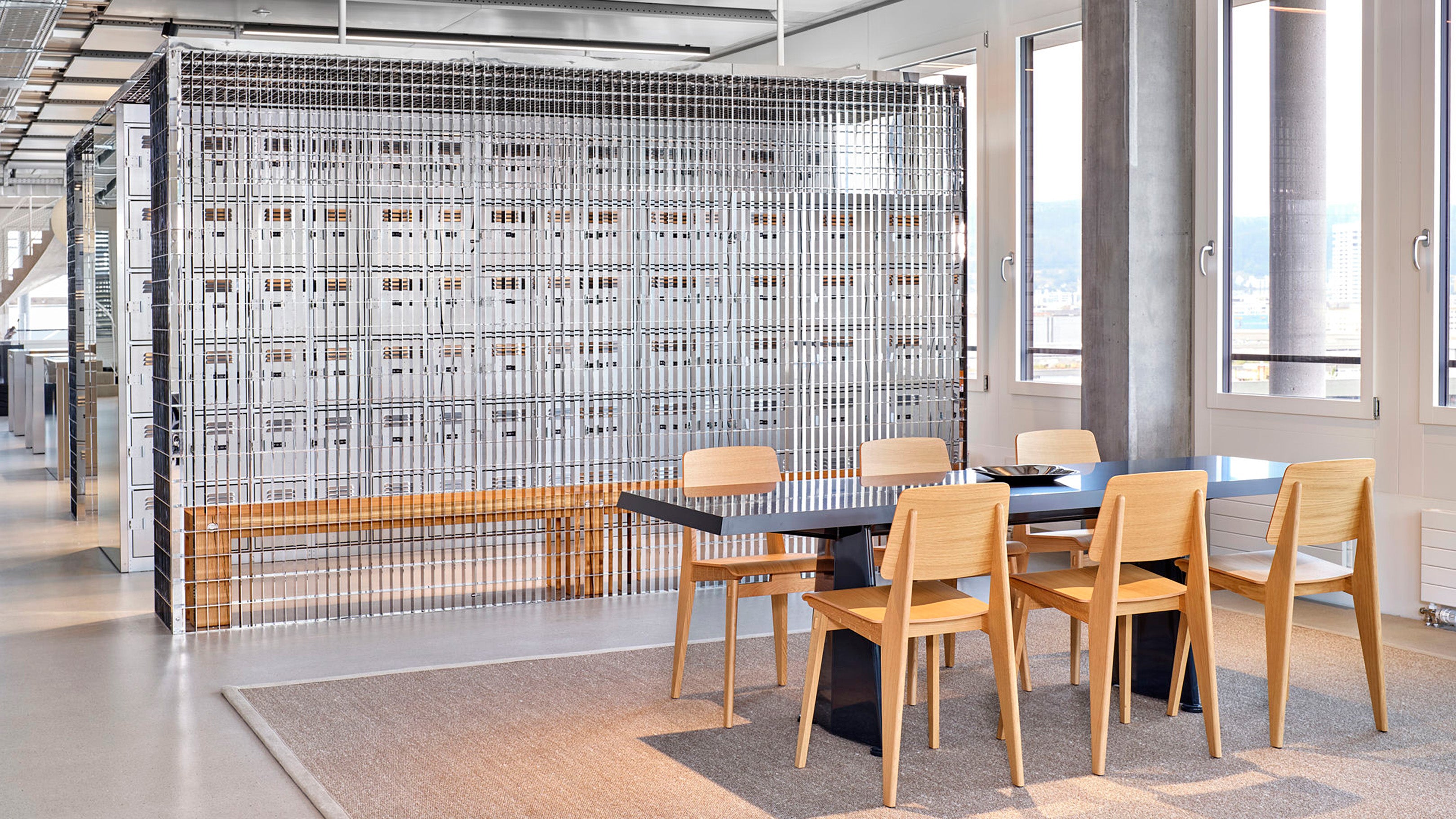 Desktop / Trapeze Table, designed by Jean Prouve made by Vitra
