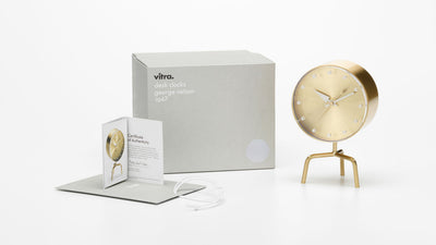 Desktop / Tripod Clock by George Nelson for Vitra