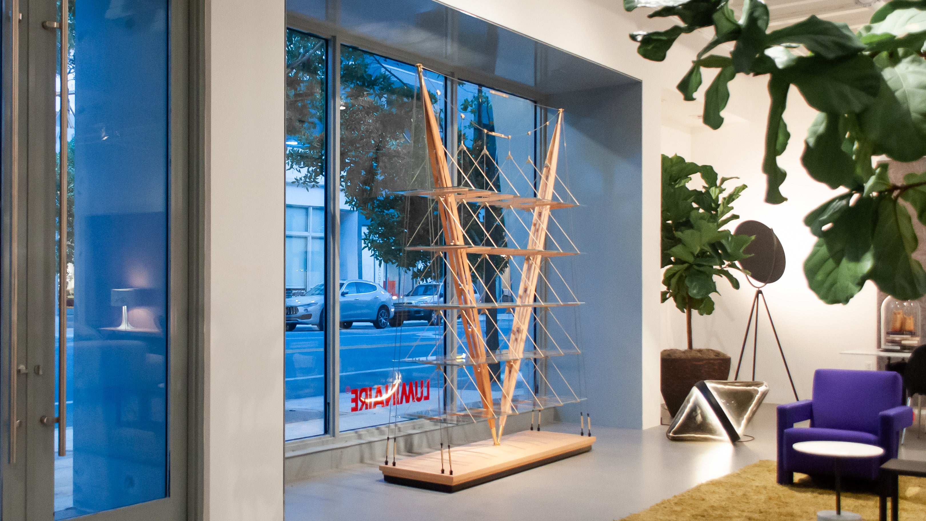 Desktop / Veliero Bookcase, designed by Franco Albini