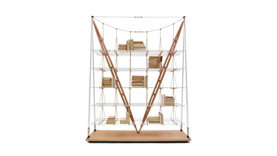 Desktop / Veliero Bookcase, designed by Franco Albini