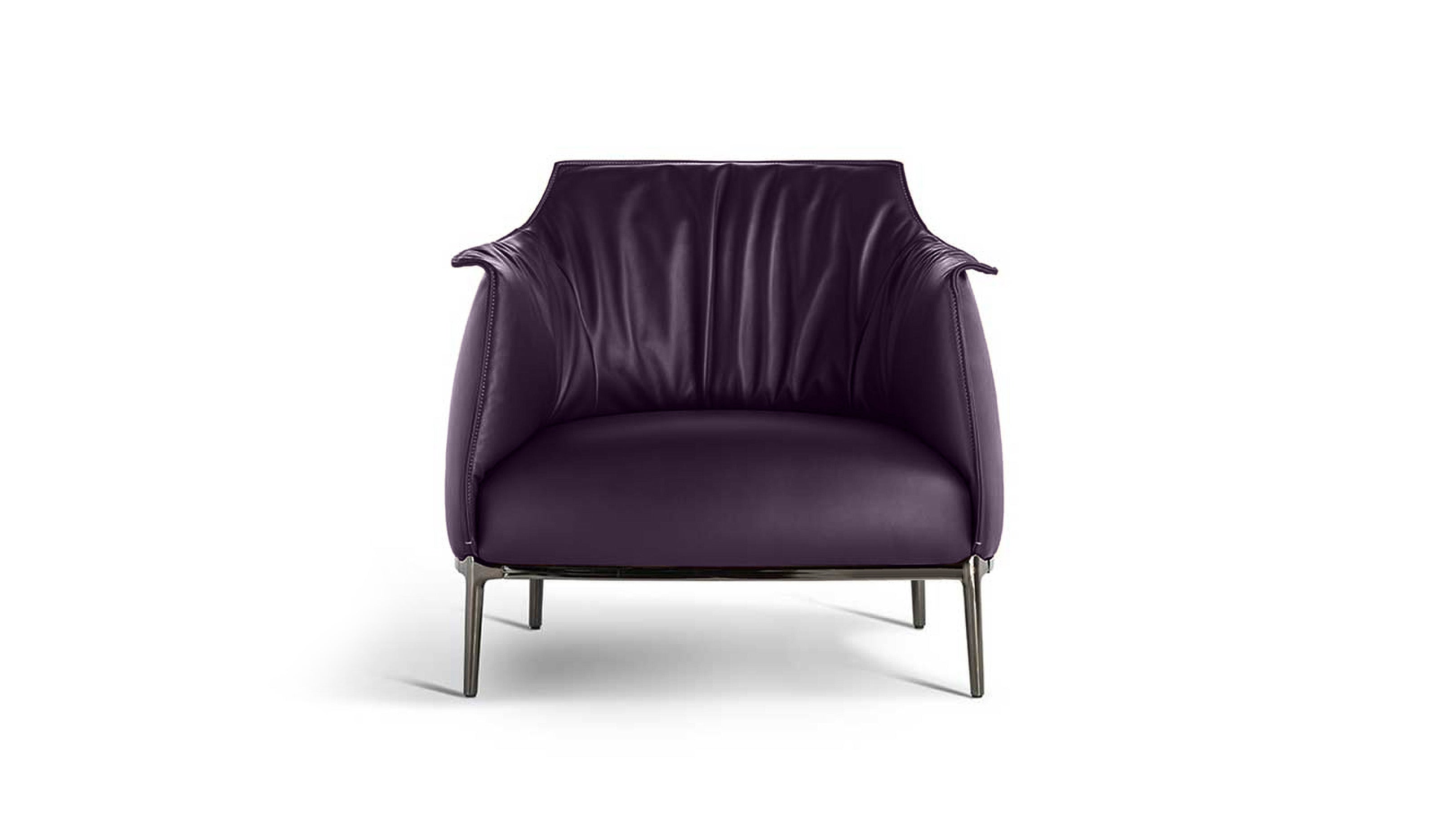 Desktop / Archibald Armchair in Ume Leather by Poltrona Frau