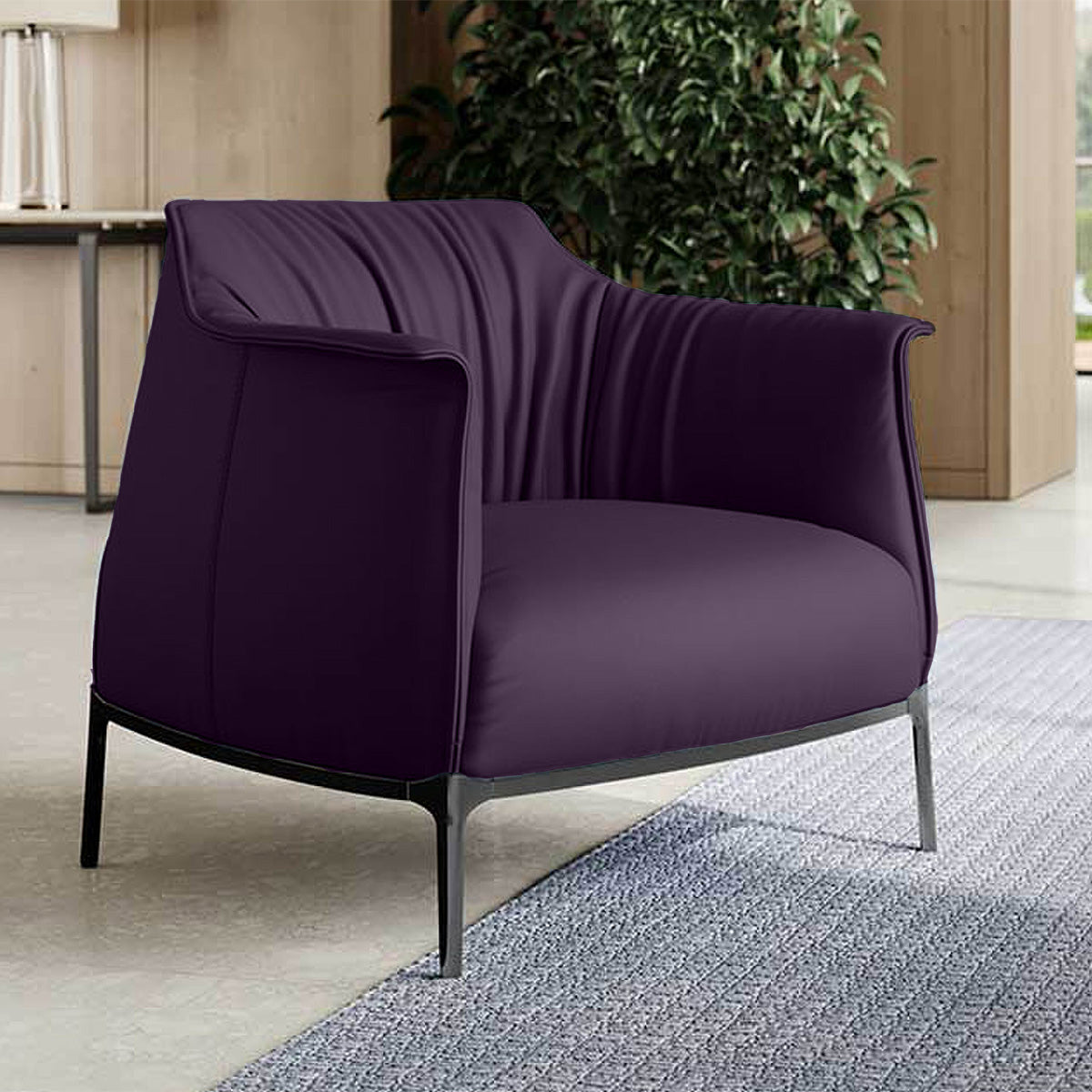 Mobile / Archibald Armchair in Ume Leather by Poltrona Frau