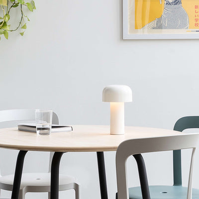 White / Mobile / Bellhop Table Lamp, designed by Edward Barber and Jay Osgerby made by Flos