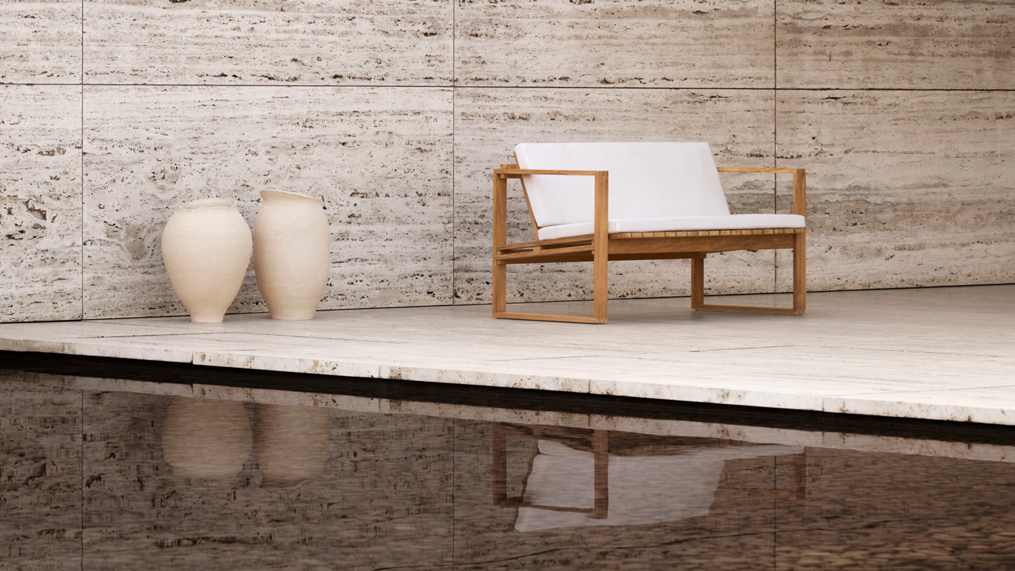 Desktop / BK12 Lounge Sofa, designed by Bodil Kjaer for Carl Hansen and Son
