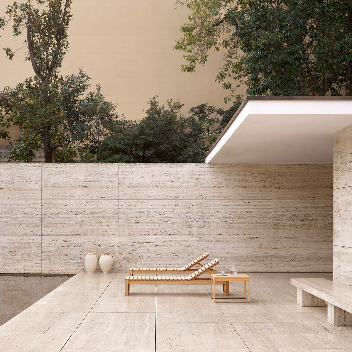 Mobile / BK14 Sunbed, designed by Bodil Kjaer for Carl Hansen and Son