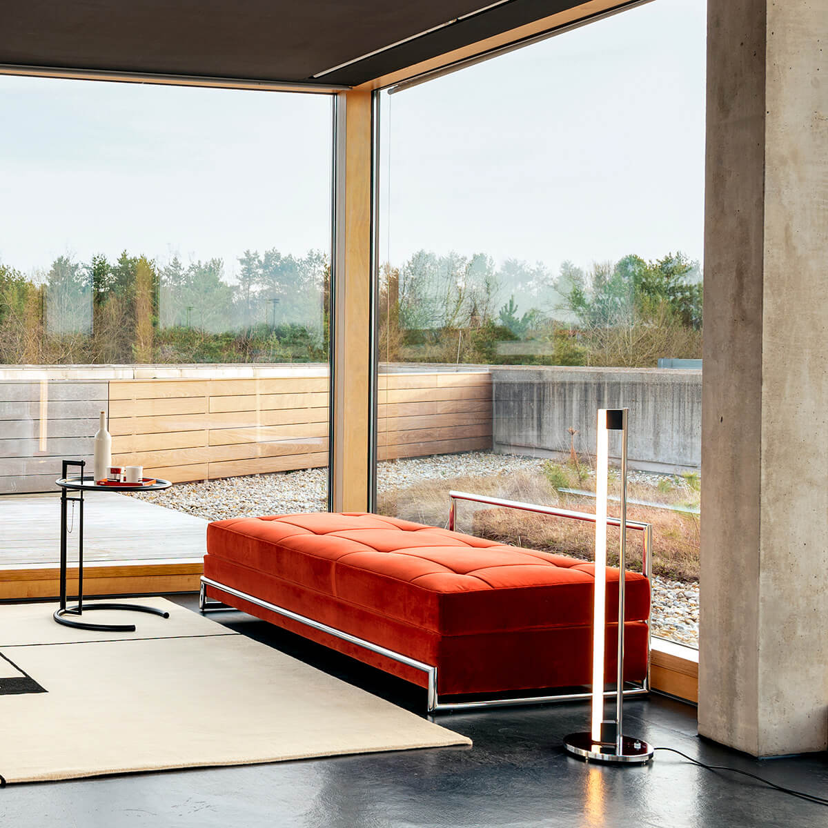 Mobile / Day Bed,  designed by Eileen Gray made by Classicon