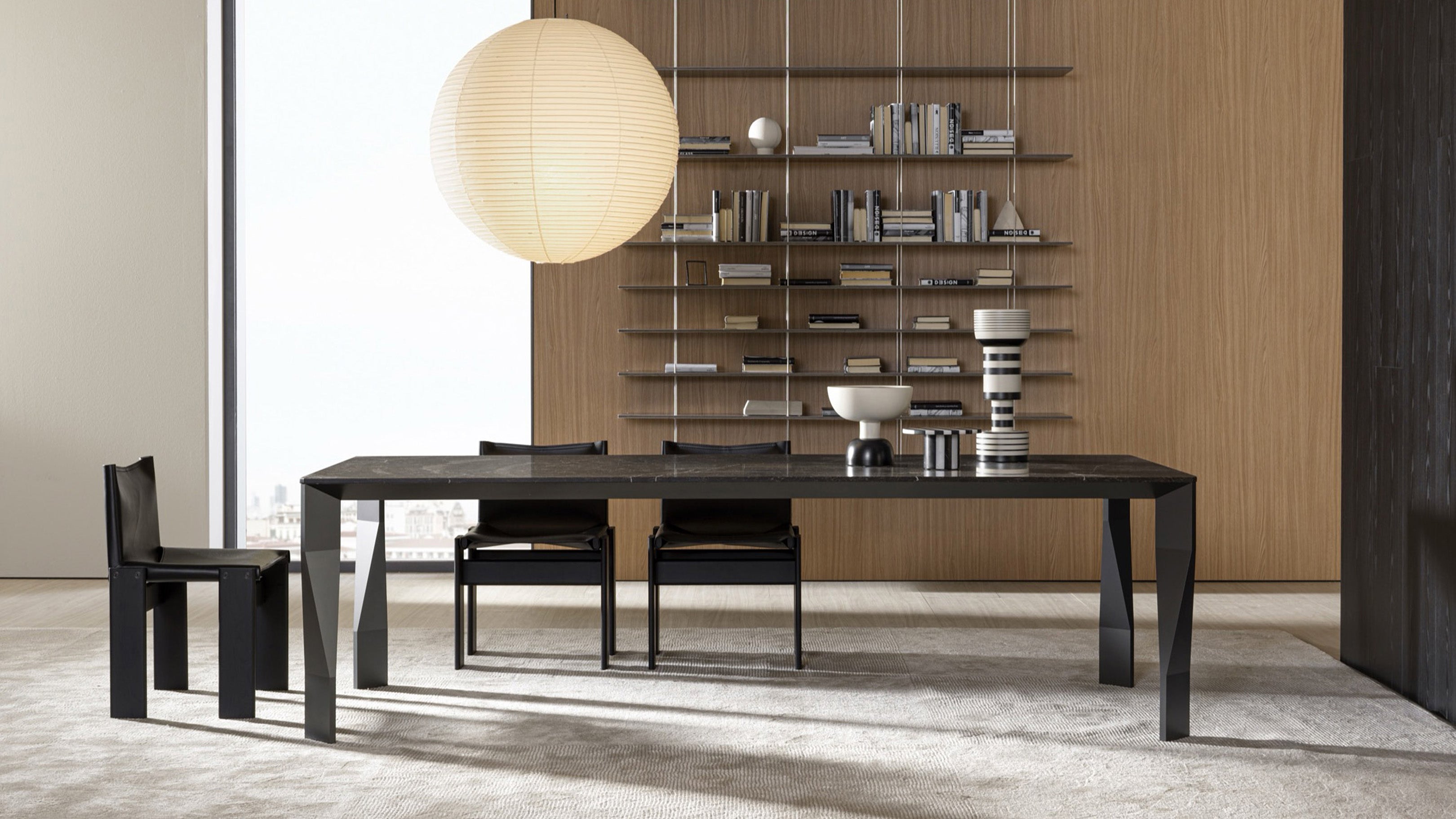 Desktop / Monk Chair, designed by Afra and Tobia Scarpa for Molteni&C