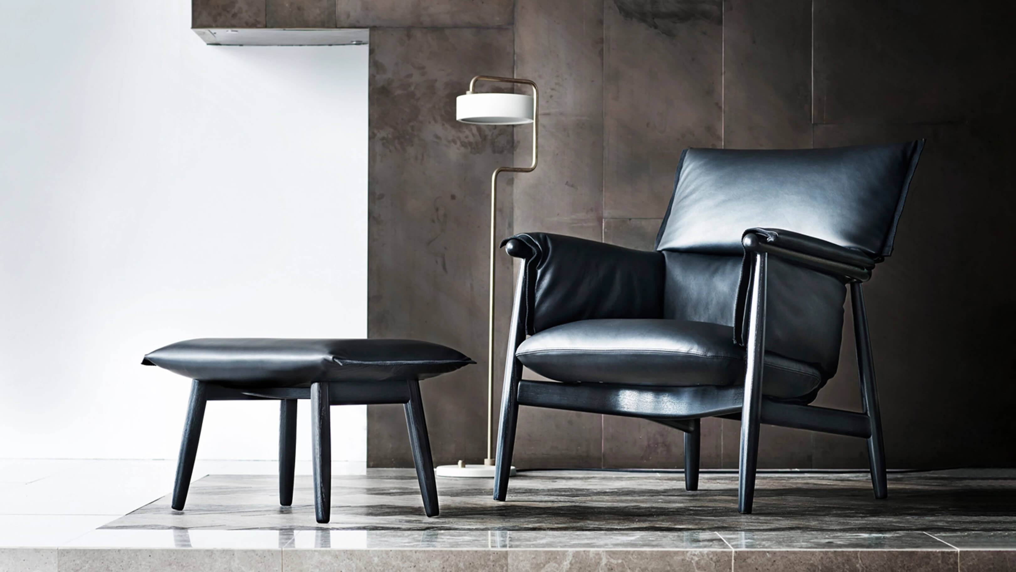 Desktop / E016 Embrace Footstool, designed by EOOS for Carl Hansen